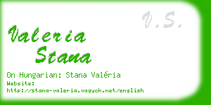 valeria stana business card